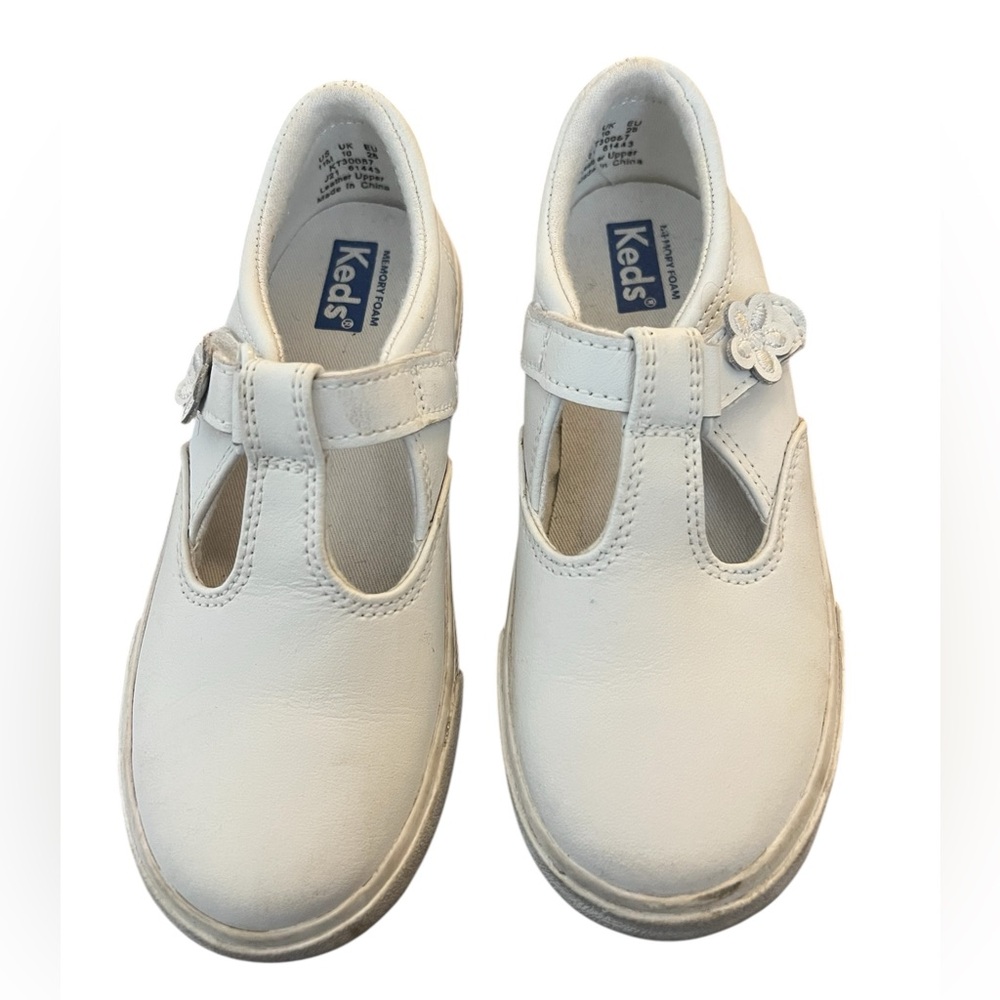 White Velcro close Keds. Excellent condition worn 1x